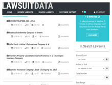 Tablet Screenshot of lawsuitdata.com